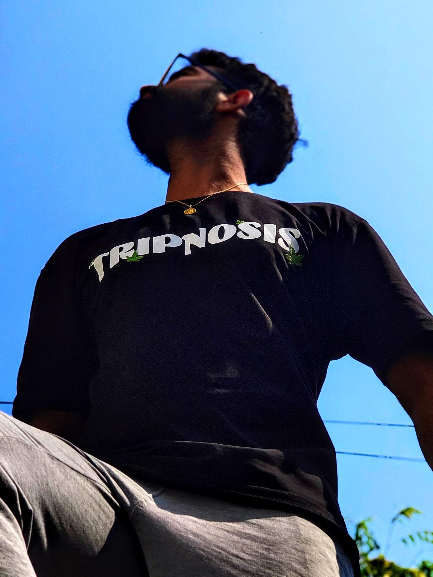 MARIJUANA SKULL - Oversized T-shirt